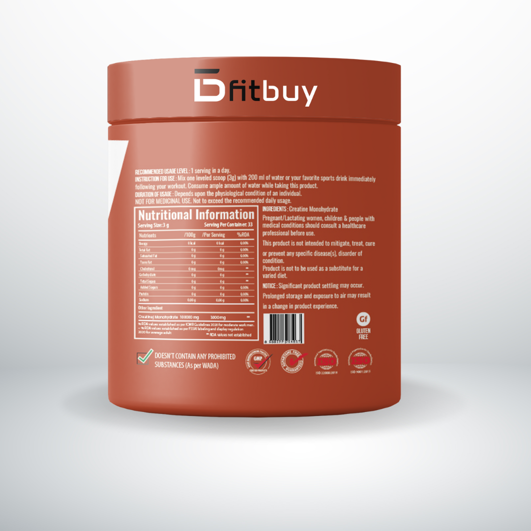 Fitbuy CreaFit Pre Workout Creatine Monohydrate