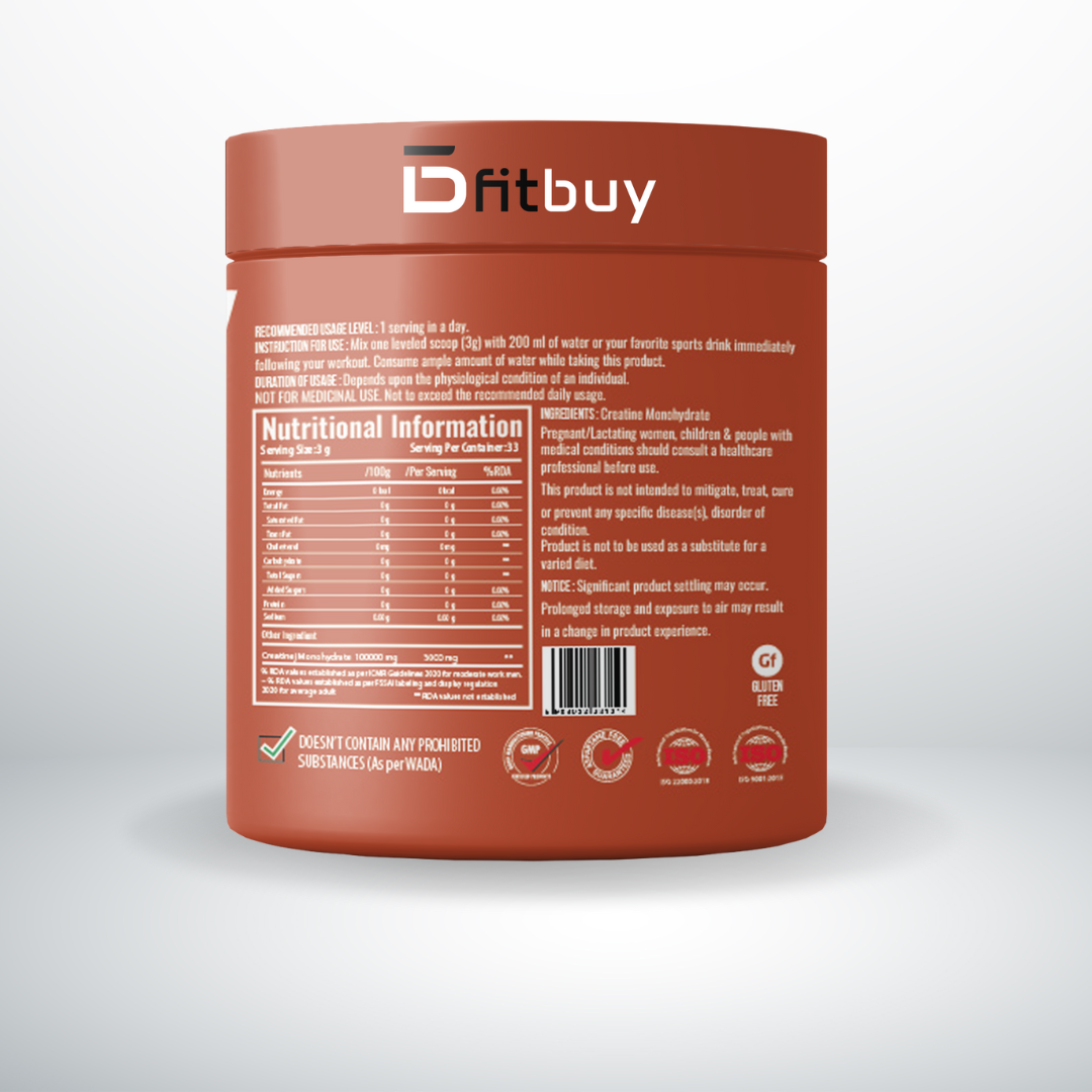 Fitbuy CreaFit Pre Workout Creatine Monohydrate