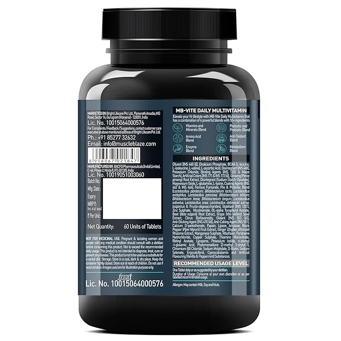 MuscleBlaze Multivitamin 60 tab