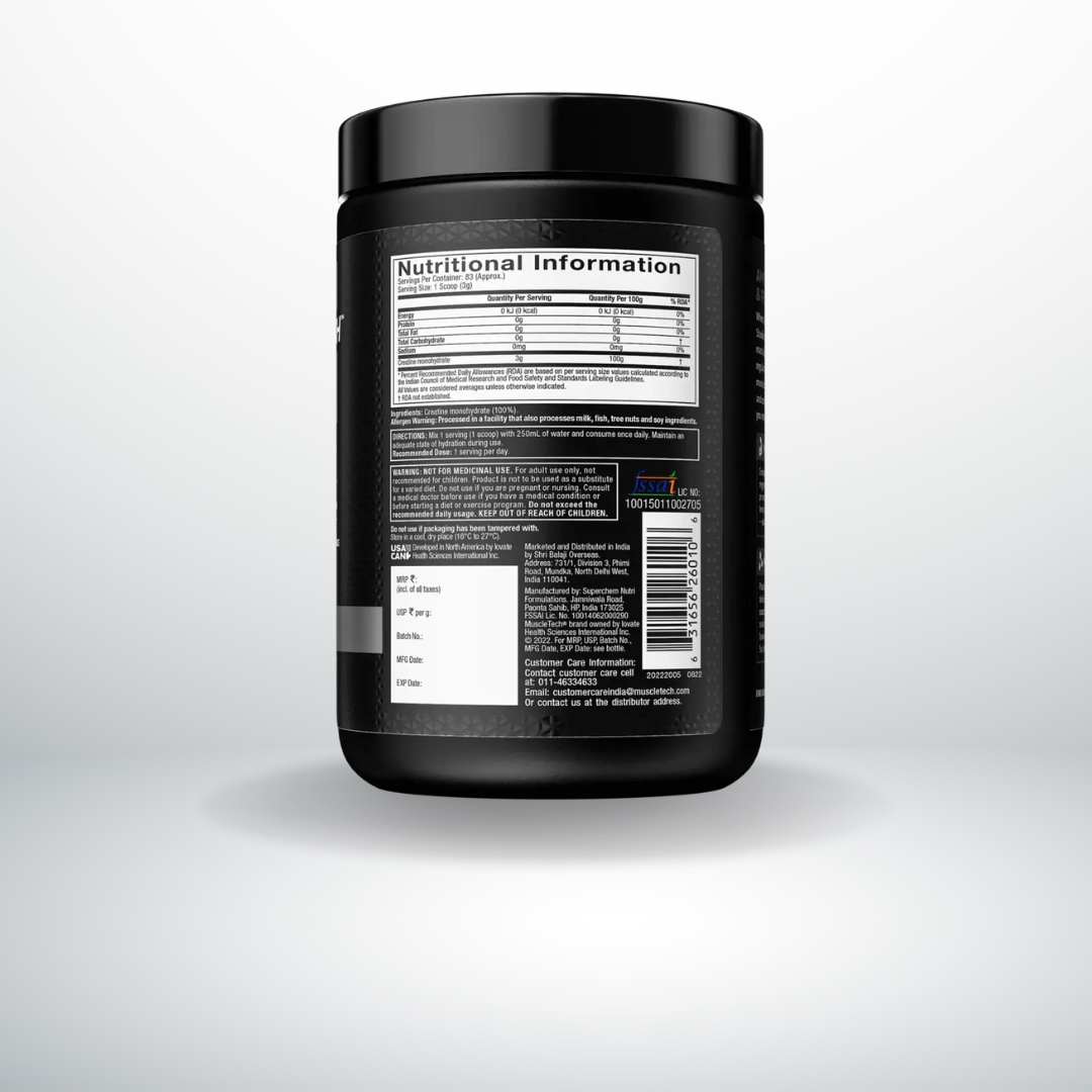 MUSCLETECH PLATINUM CREATINE PreWorkout Creatine Monohydrate