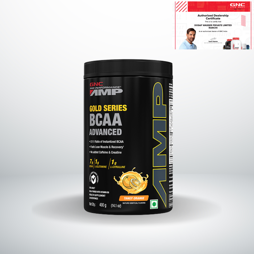 GNC AMP Gold Series BCAA Advanced Orange 400g