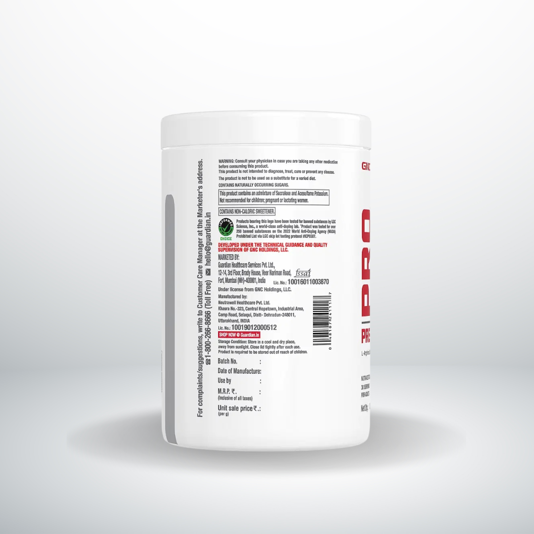 GNC Pro Performance Pre-Workout Green Apple 360gm