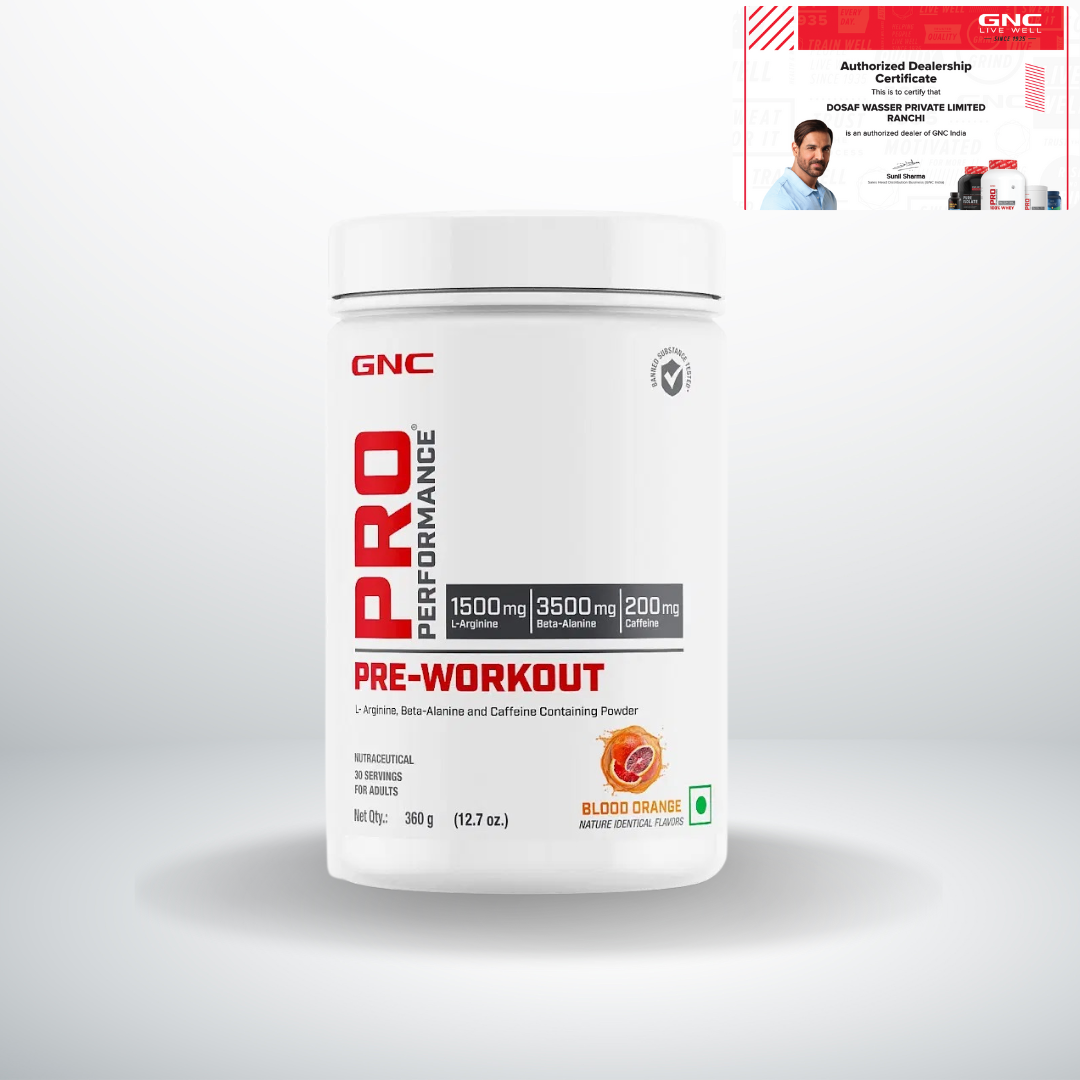 GNC Pro Performance Pre-Workout  Blood Orange 360 gm