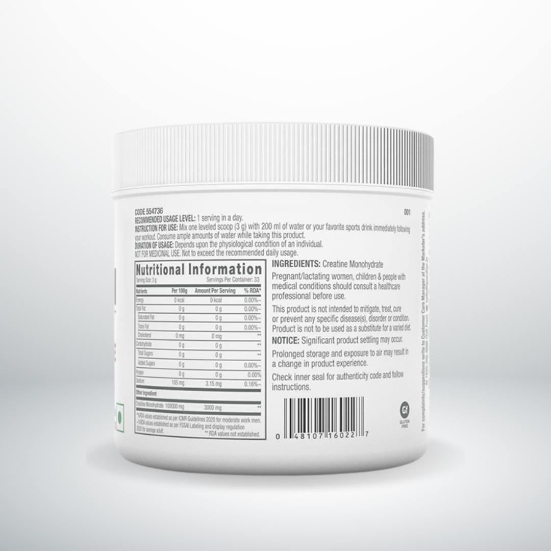 GNC PP Creatine Monohydrate Powder 100gm