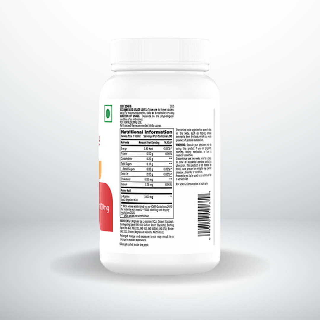 GNC L-Arginine 1000 mg  90 Tablets