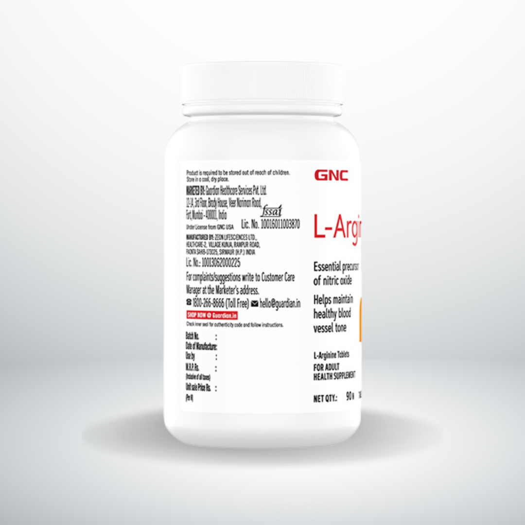 GNC L-Arginine 1000 mg  90 Tablets