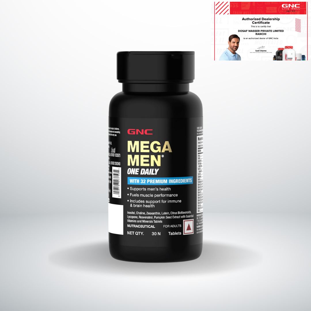 GNC Mega Men One Daily Multivitamin 30 Tablets