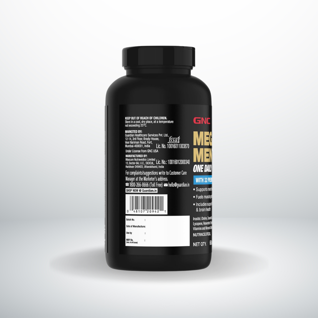 GNC Mega Men One Daily Multivitamin 30 Tablets