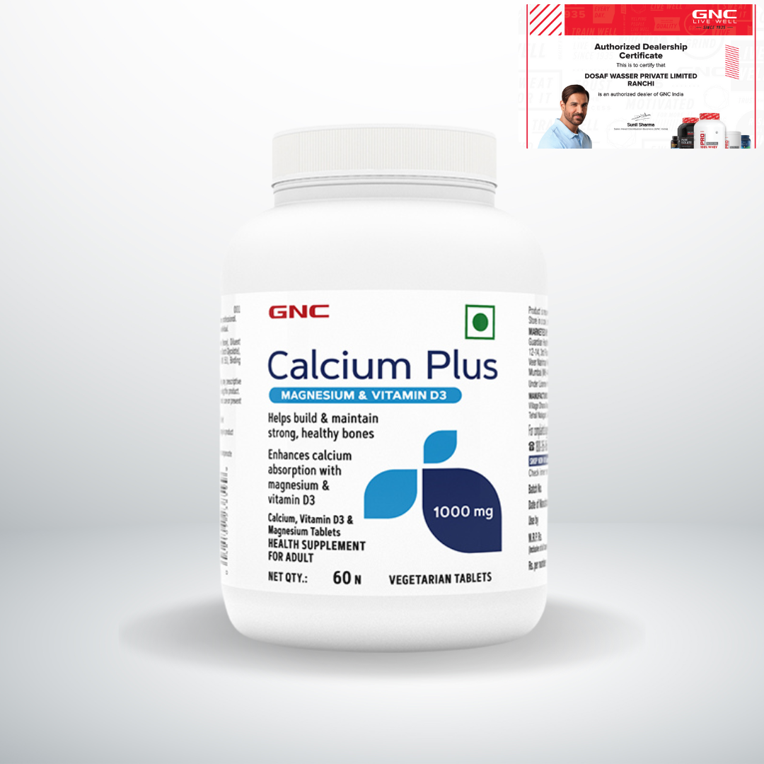 GNC Calcium Plus 1000 with Magnesium and Vitamin D3 Tab 1x60