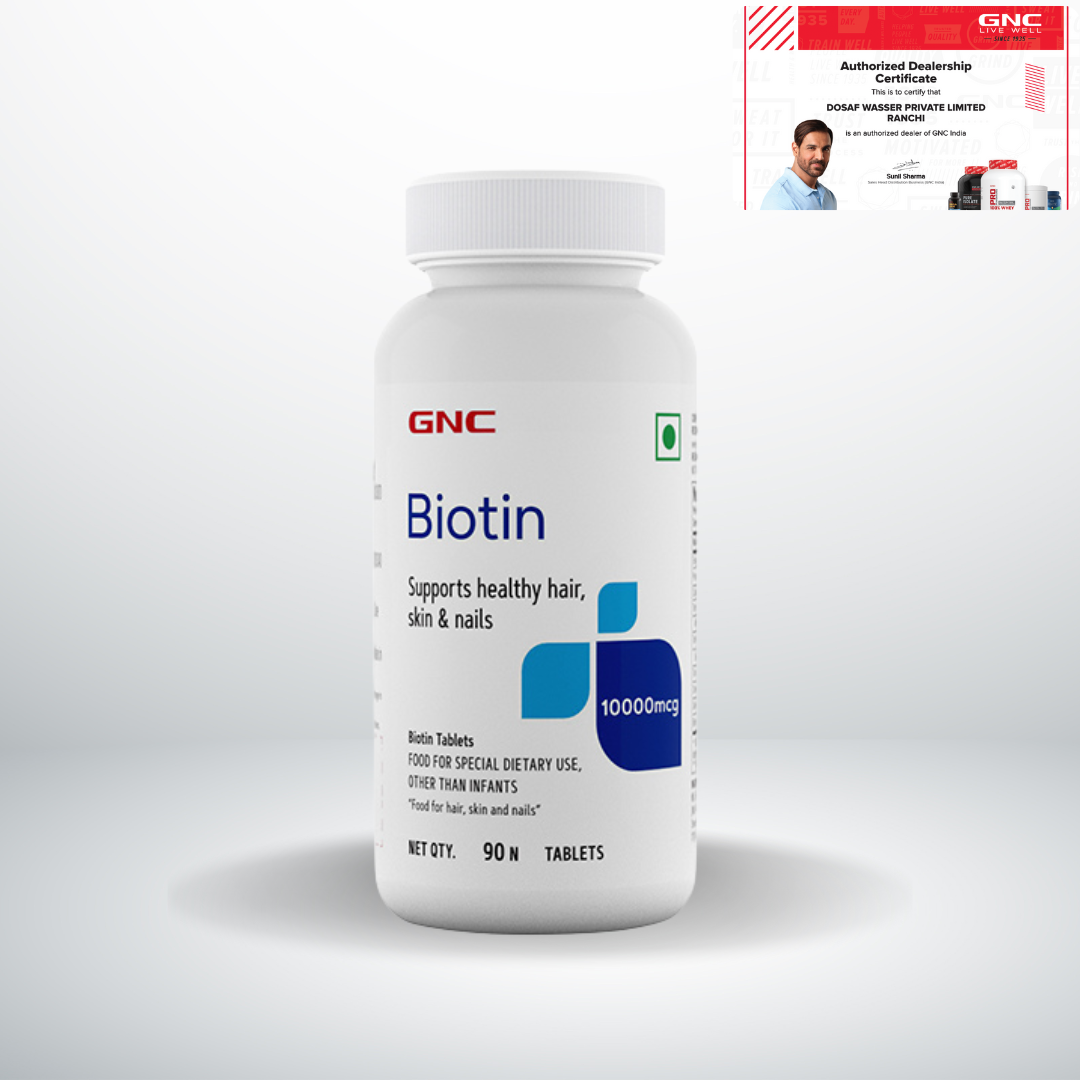 GNC Biotin 10000mcg Tabs 1x90