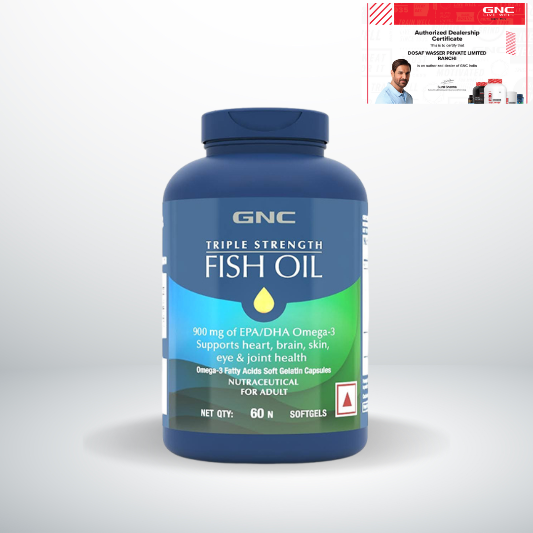 GNC Triple Strength Fish Oil SoftGel Cap 1x60