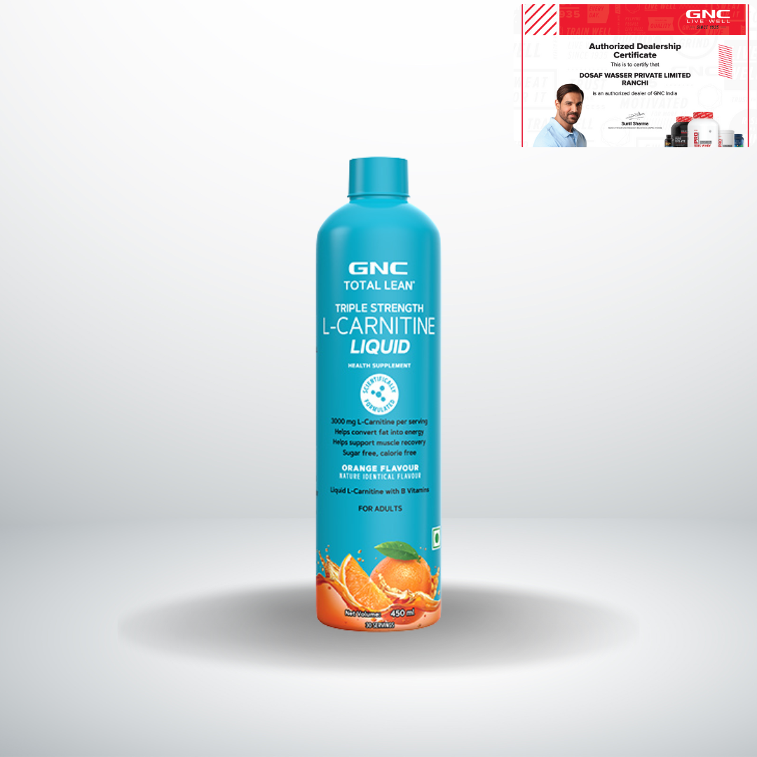 GNC Total Lean L-Carnitine Liquid 3000mg Orange  450ml