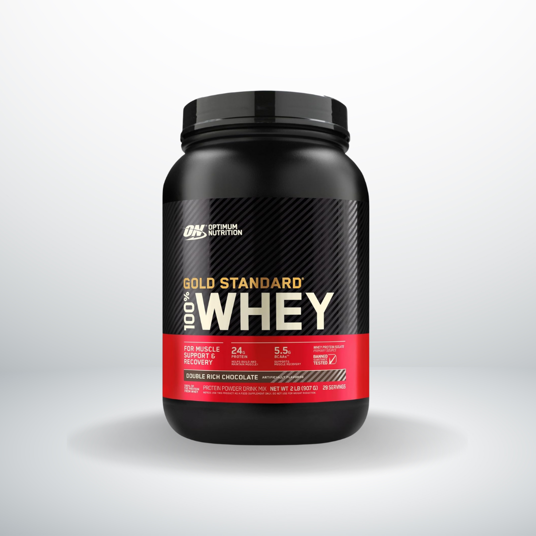 Optimum Nutrition (ON) Gold Standard Whey Protein Powder Double Rich Chocolate DRC 2lbs
