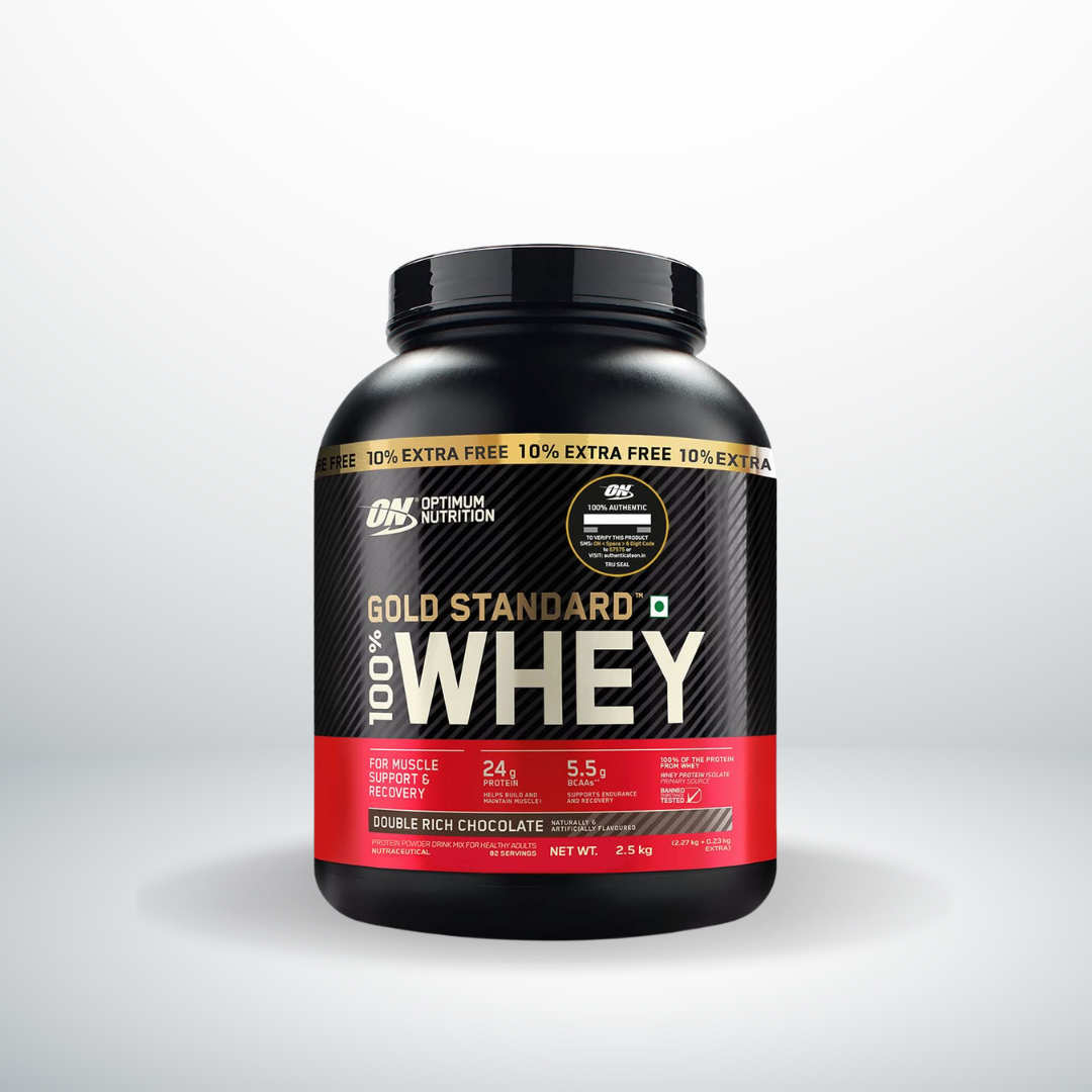 Optimum Nutrition (ON) Gold Standard Whey Protein Powder Double Rich Chocolate DRC 5lbs