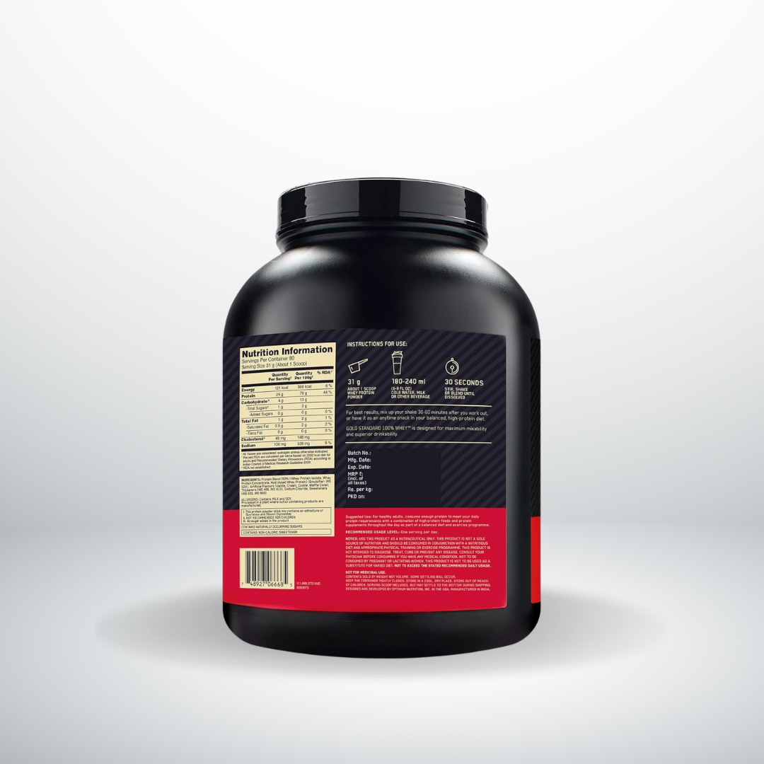 Optimum Nutrition (ON) Gold Standard Whey Protein Powder Double Rich Chocolate DRC 5lbs