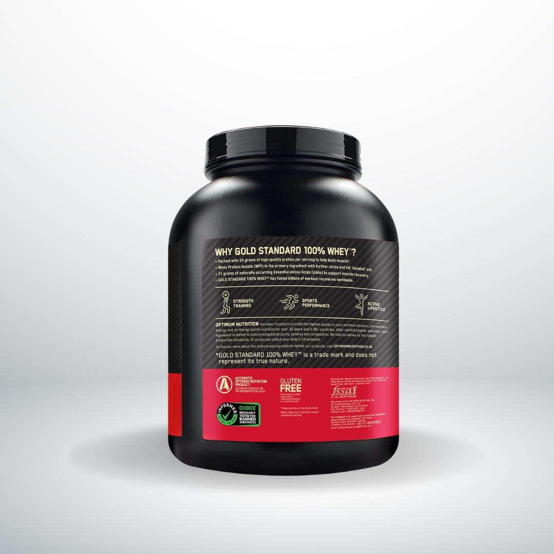 Optimum Nutrition (ON) Gold Standard Whey Protein Powder Double Rich Chocolate DRC 5lbs