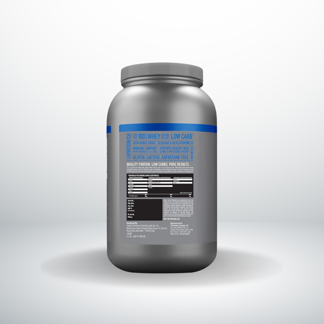 Isopure Whey Protein Isolate Vanilla 2kg