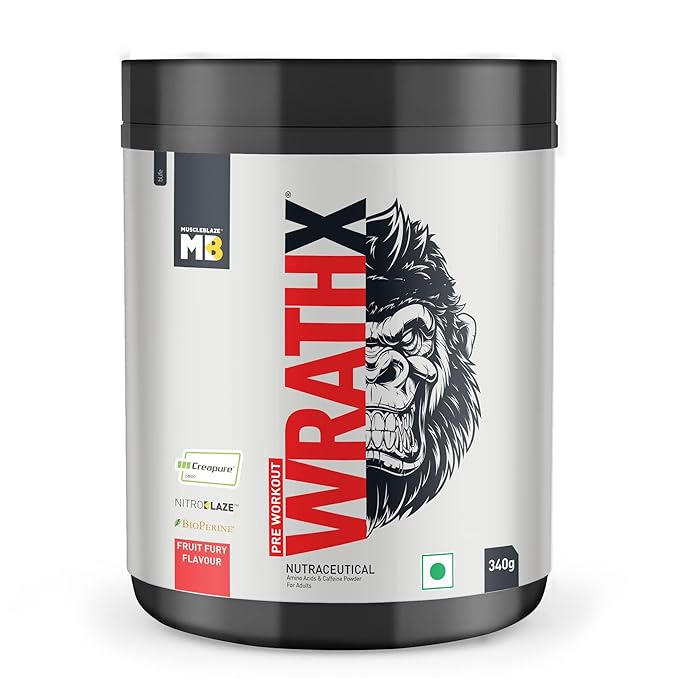 MuscleBlaze Pre Workout WrathX Cola Frost 340 g