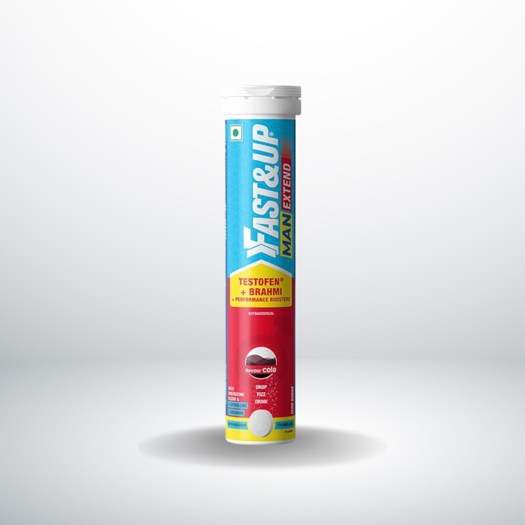 Fast & Up Man Extend Testofen Fenugreek Nitric Oxide Booster Pack of 20 Effervescent (Cola Flavour)