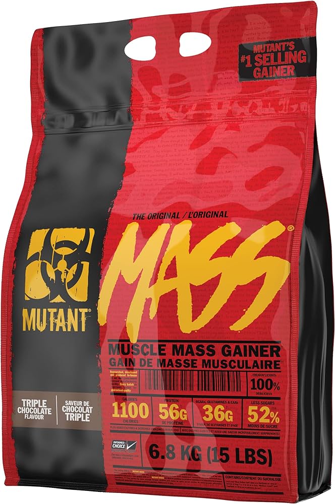 Mutant Mass Weight Gainers Triple Chocolate 15lbs