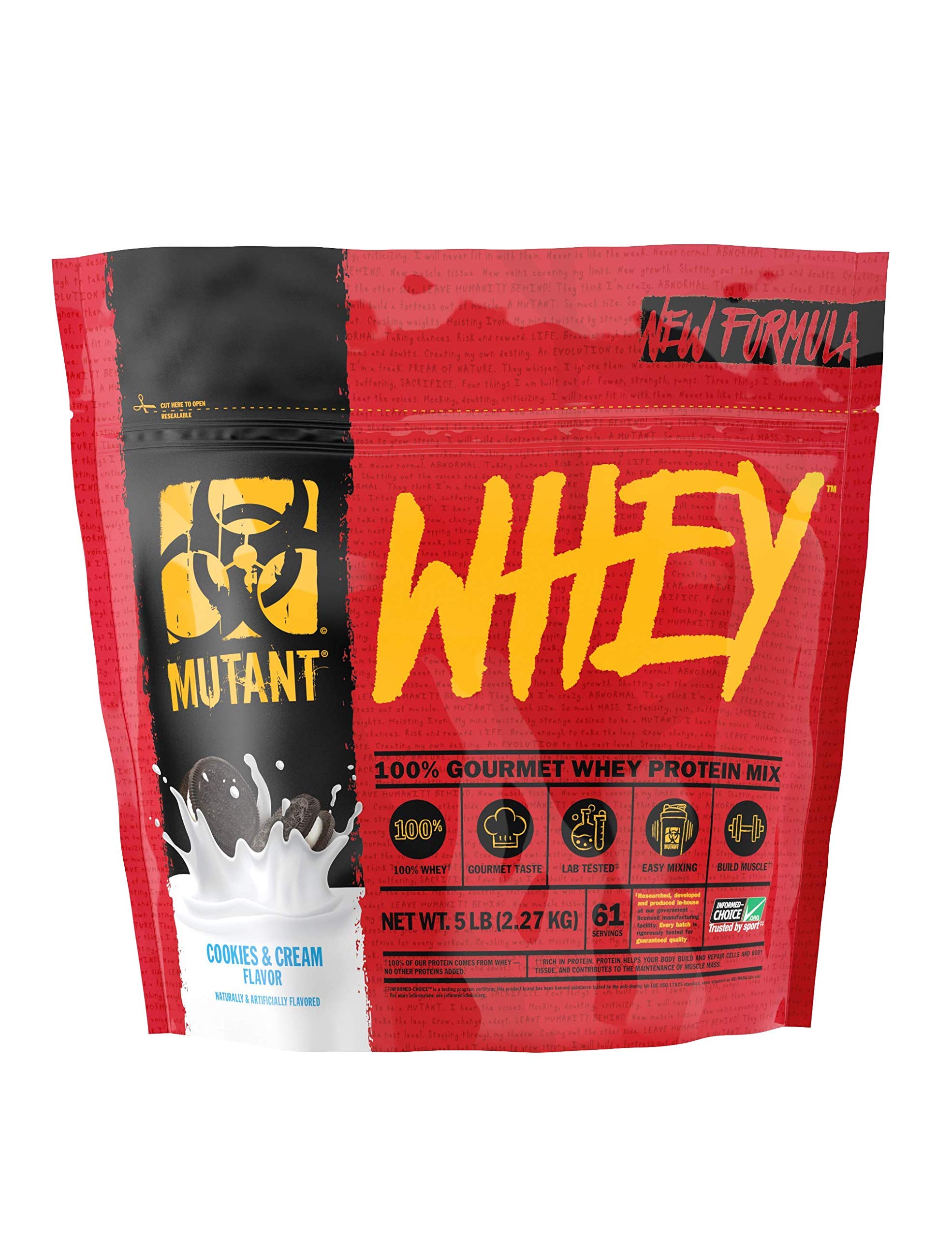 Mutant Whey Protein Cookies & Cream 2.27kg