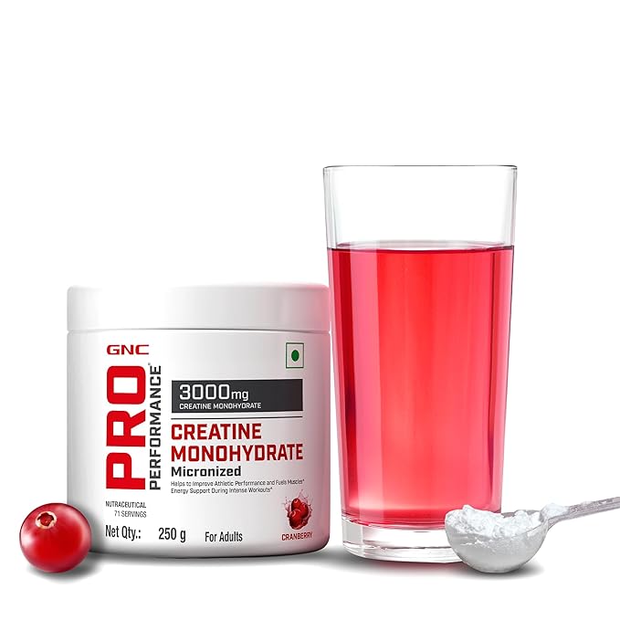 GNC Pro Performance Pure Micronized Creatine Monohydrate Cranberry 250g
