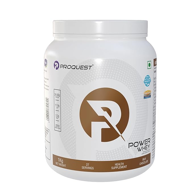 ProQuest Power Whey Protein Digezyme for Fast &  Easy Digestion Milk Chocolate, 1KG