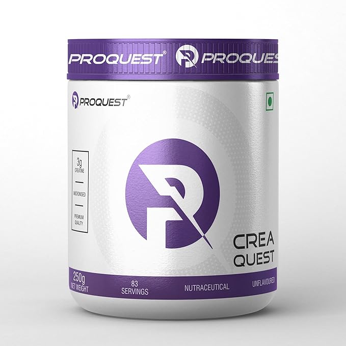 Proquest CreaQuest - Pure Micronized Creatine Monohydrate Enhanced Muscle Strength & Power(250G)