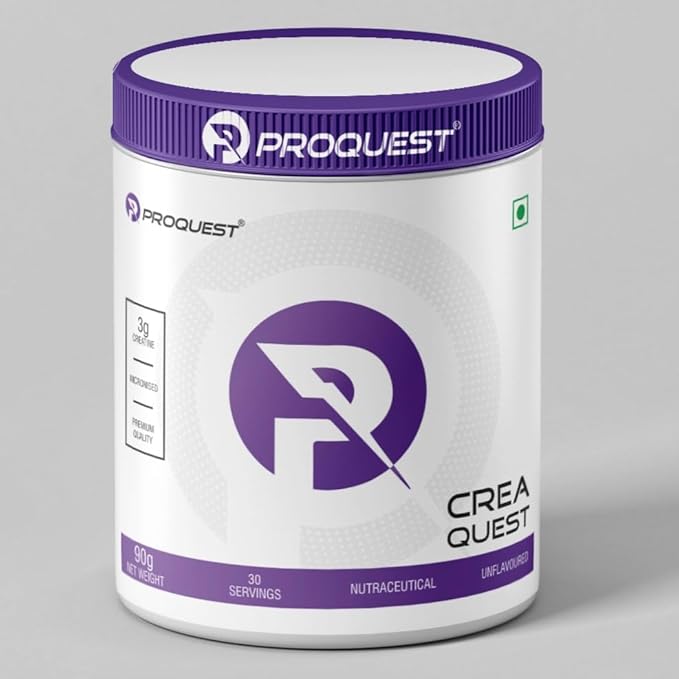 Proquest CreaQuest - Pure Micronized Creatine Monohydrate Enhanced Muscle Strength & Power (90G)