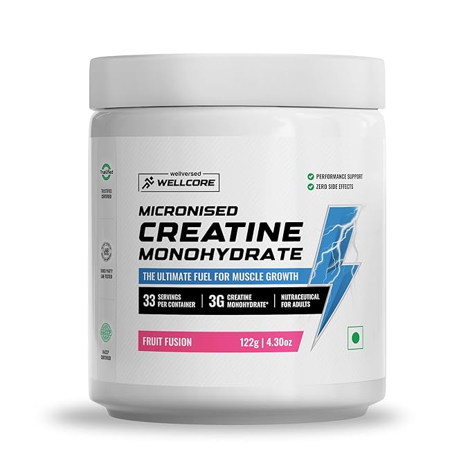 Wellcore - Pure Micronised Creatine Monohydrate Fruit Fusion 122g
