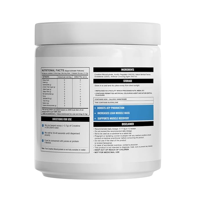 Wellcore - Pure Micronised Creatine Monohydrate Fruit Fusion 122g