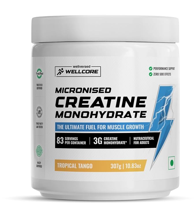 Wellcore - Pure Micronised Creatine Monohydrate Tropical Tango 307g