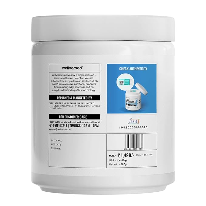 Wellcore - Pure Micronised Creatine Monohydrate Tropical Tango 307g