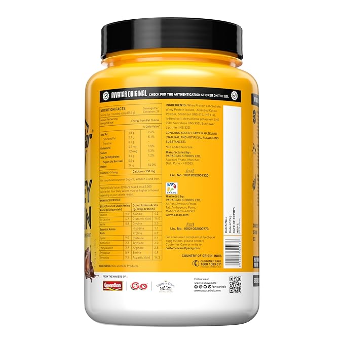 Avvatar Whey Protein Chocolate Hazelnut 1kg