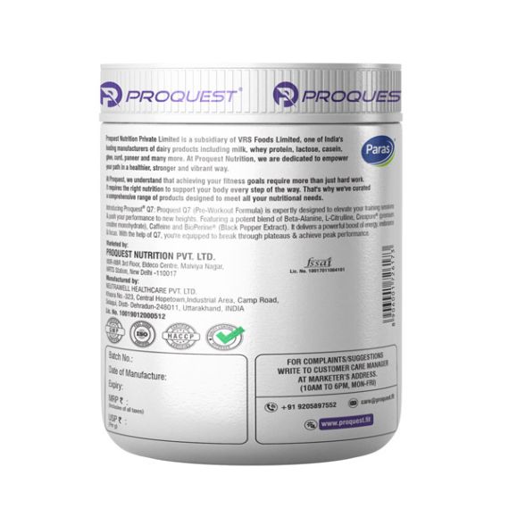 Proquest Nutrition Q7 Pre-Workout Orange Oasis 300g