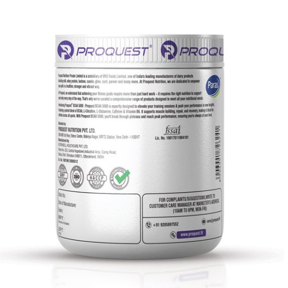 Proquest Nutrition BCAA 5000 with Caffeine & amp Vitamin B6 Orange Oasis 240g