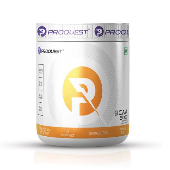Proquest Nutrition BCAA 5000 with Caffeine & amp Vitamin B6 Mango Rush 240g