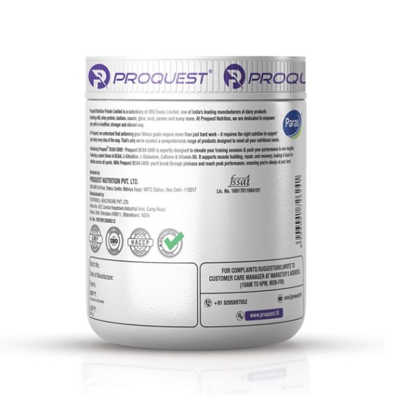 Proquest Nutrition BCAA 5000 with Caffeine & amp Vitamin B6 Mango Rush 240g