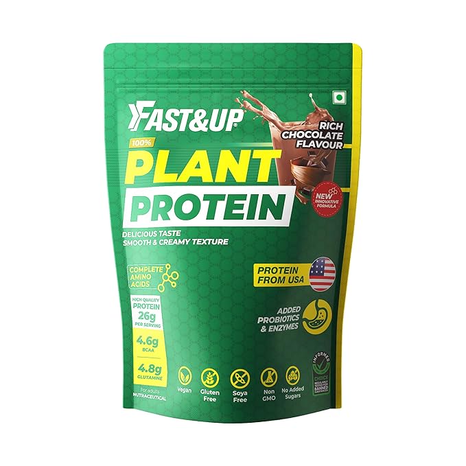 Fast &Up Plant Protein Support Muscle Health & Recovery Chocolate 925g