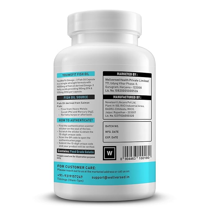 You WeFit Fish Oil Omega-3 60 Tab