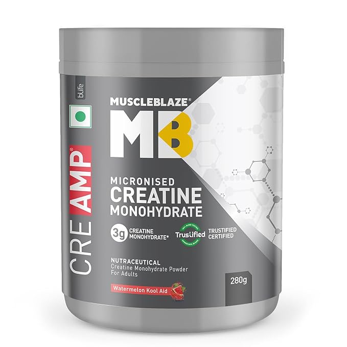 MuscleBlaze Creatine Monohydrate CreAMP Creatine Watermelon Kool Aid 250g