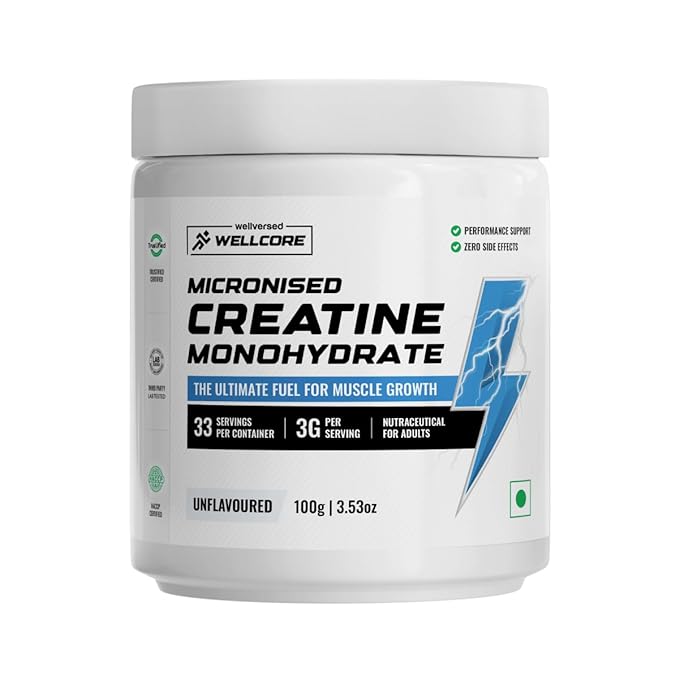 Wellcore  Pure Micronised Creatine Monohydrate Unflavored 100g