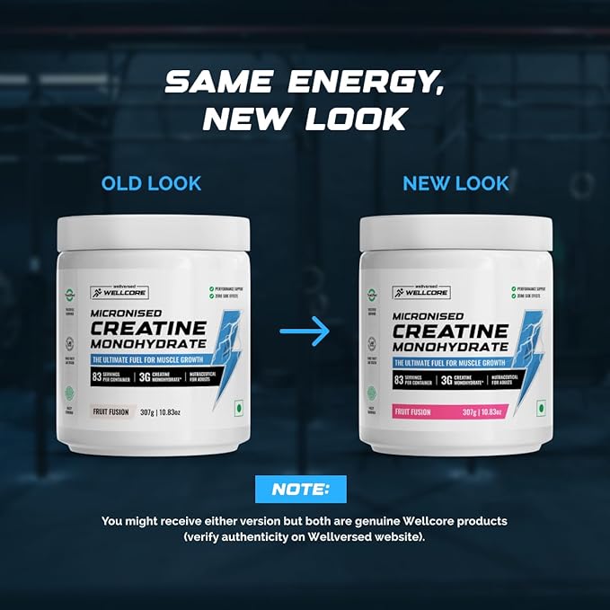 Wellcore Pure Micronised Creatine Monohydrate Fruit Fusion 307g