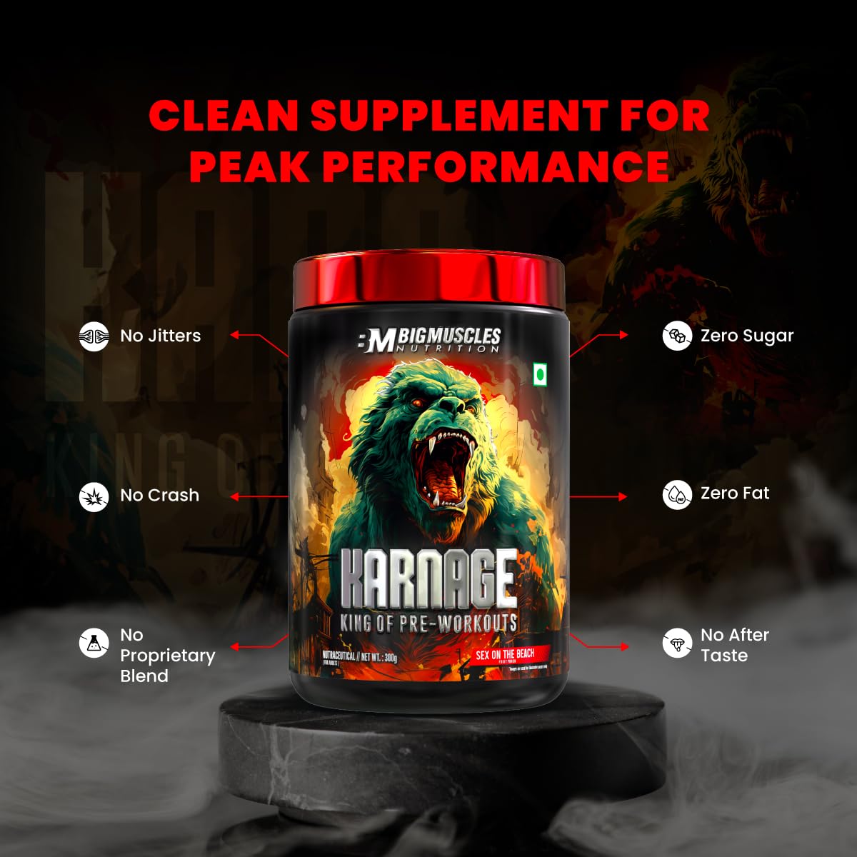 Bigmuscles Nutrition Karnage Pre workout Sex On the Beach (60 Servings )