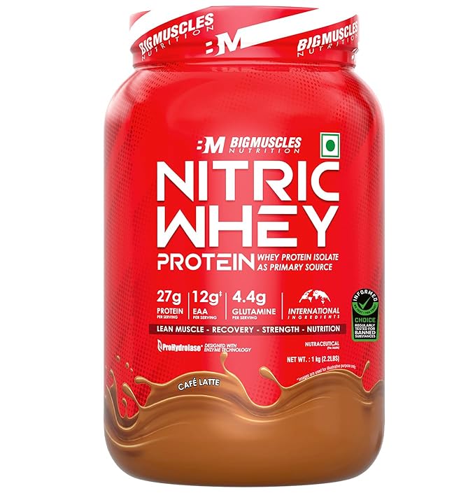 Bigmuscle Nitric Whey Protein Rich Chocolate 1kg