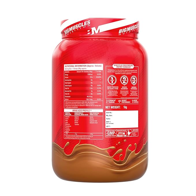 Bigmuscle Nitric Whey Protein Rich Chocolate 1kg