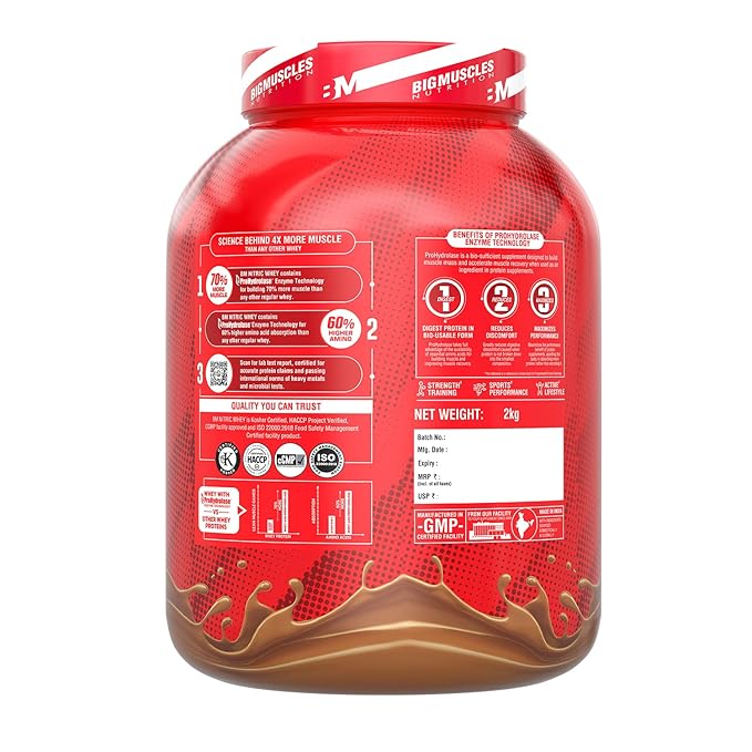Bigmuscle Nitric Whey Protein Rich Chocolate 2kg