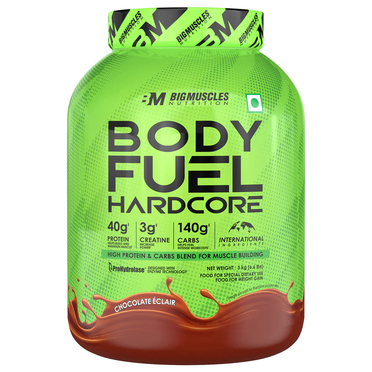 Bigmuscle Body Fuel Hardcore Chocolate Eclair 3kg
