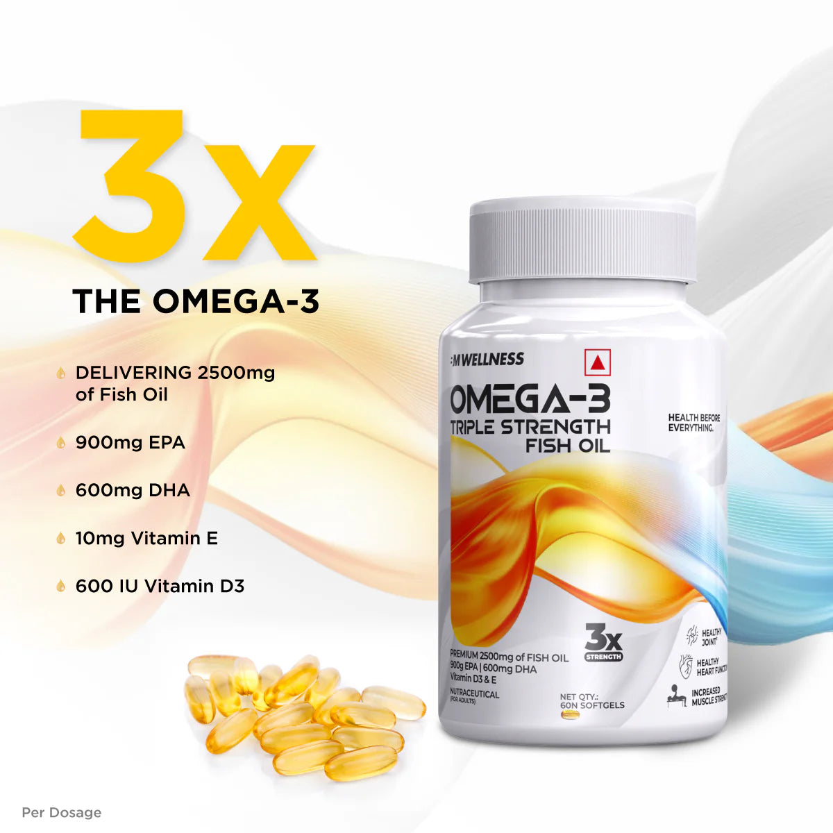 Bigmuscles Omega-3 Triple Strength Fish Oil 60tab