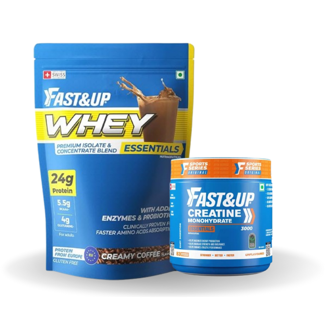 Fast&Up Whey Essentials Whey Protein Isolate  Creamy Coffee Blend 800g +Creatine free